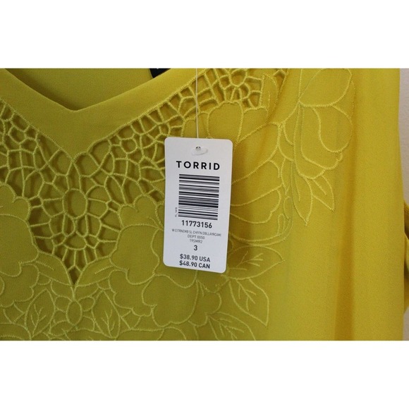 NWT Torrid Sophie Chiffon Embroidered Swing Cami Plus Size 3 3X H14637 - Picture 7 of 13